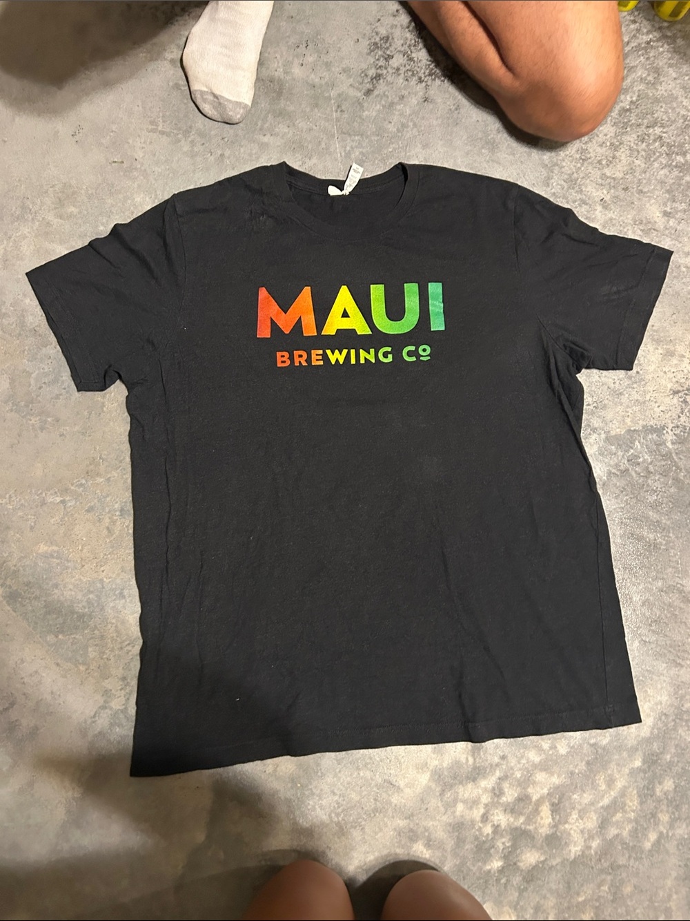 Bella Canvas Black Tee with Orange-Yellow-Green MAUI Logo